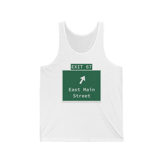 Vintage WCP Exit 67 Sign Unisex Jersey Tank