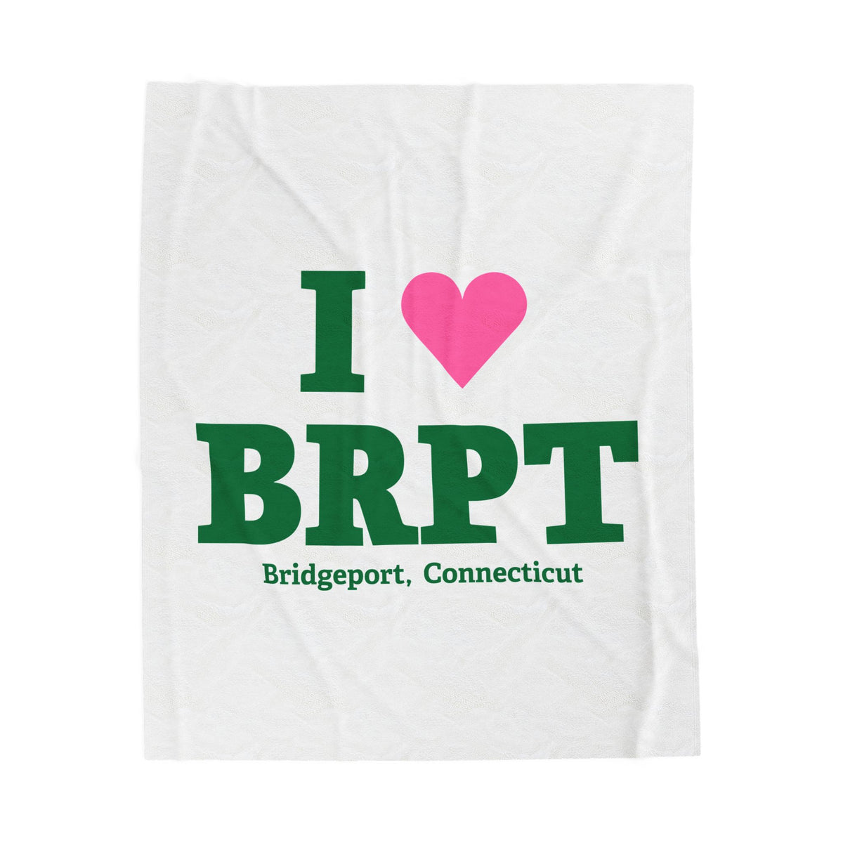 I Heart BRPT Velveteen Plush Blanket