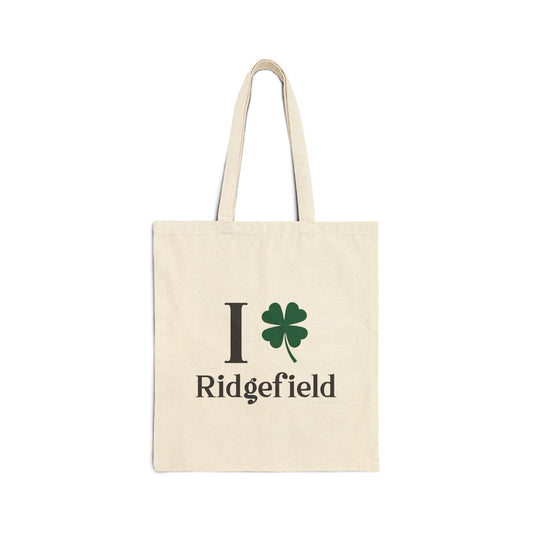 I Clover Ridgefield Cotton Canvas Tote Bag