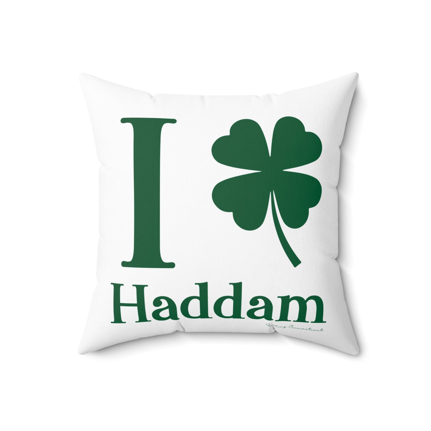 I Clover Haddam Spun Polyester Square Pillow