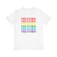 Milford Pride Unisex Jersey Short Sleeve Tee