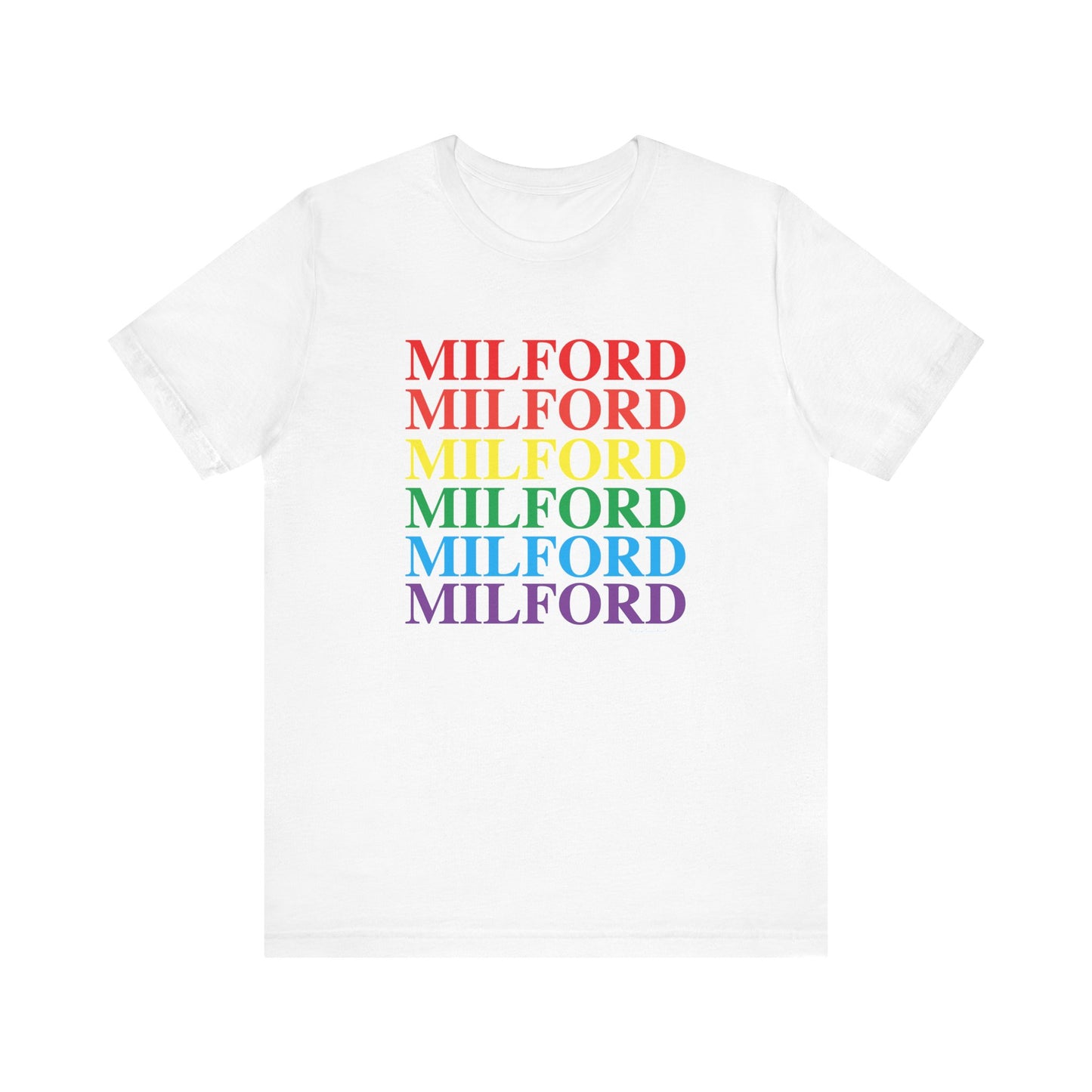 Milford Pride Unisex Jersey Short Sleeve Tee