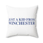 Just a kid from Winchester Polyester Square Pillow