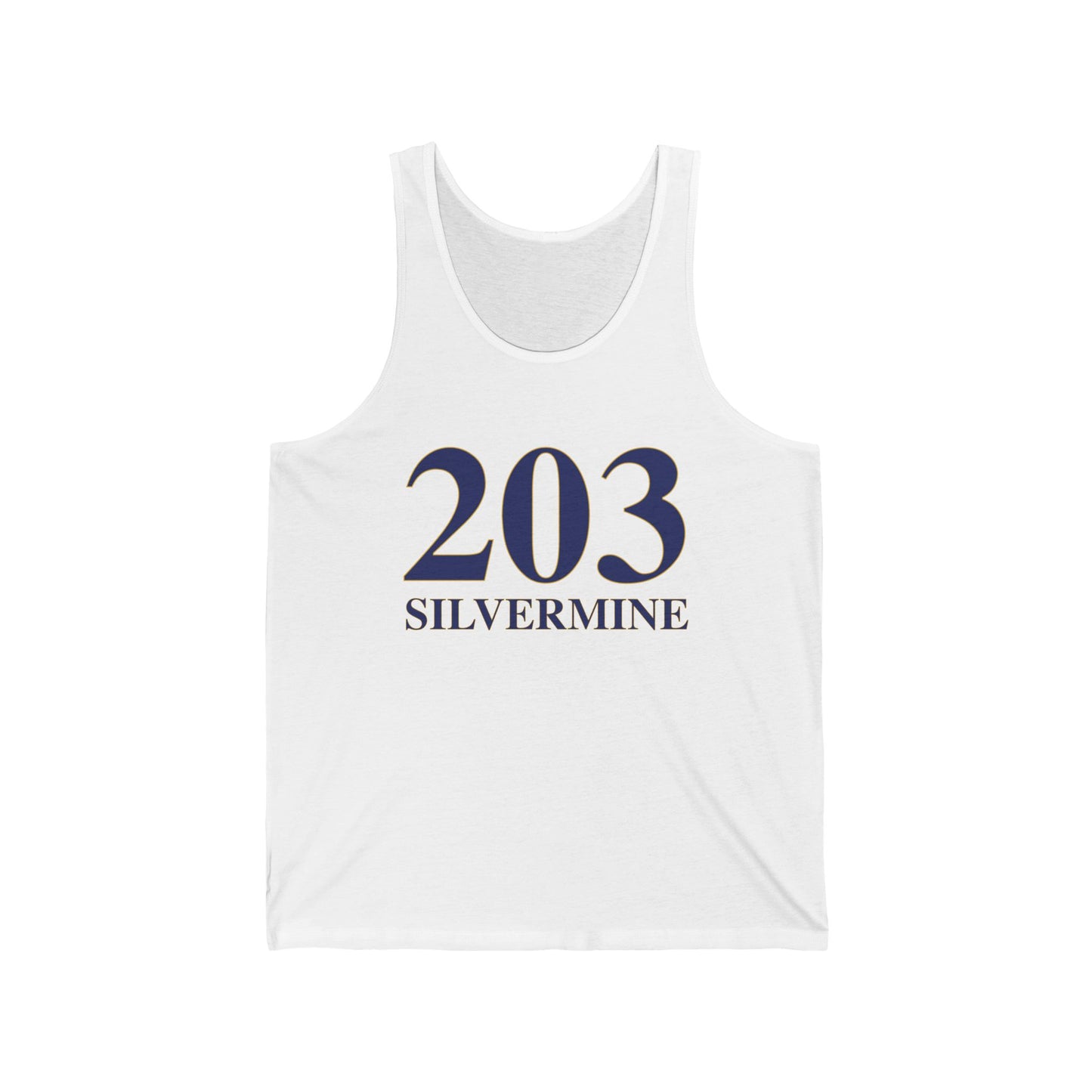 203 Silvermine Unisex Jersey Tank Top