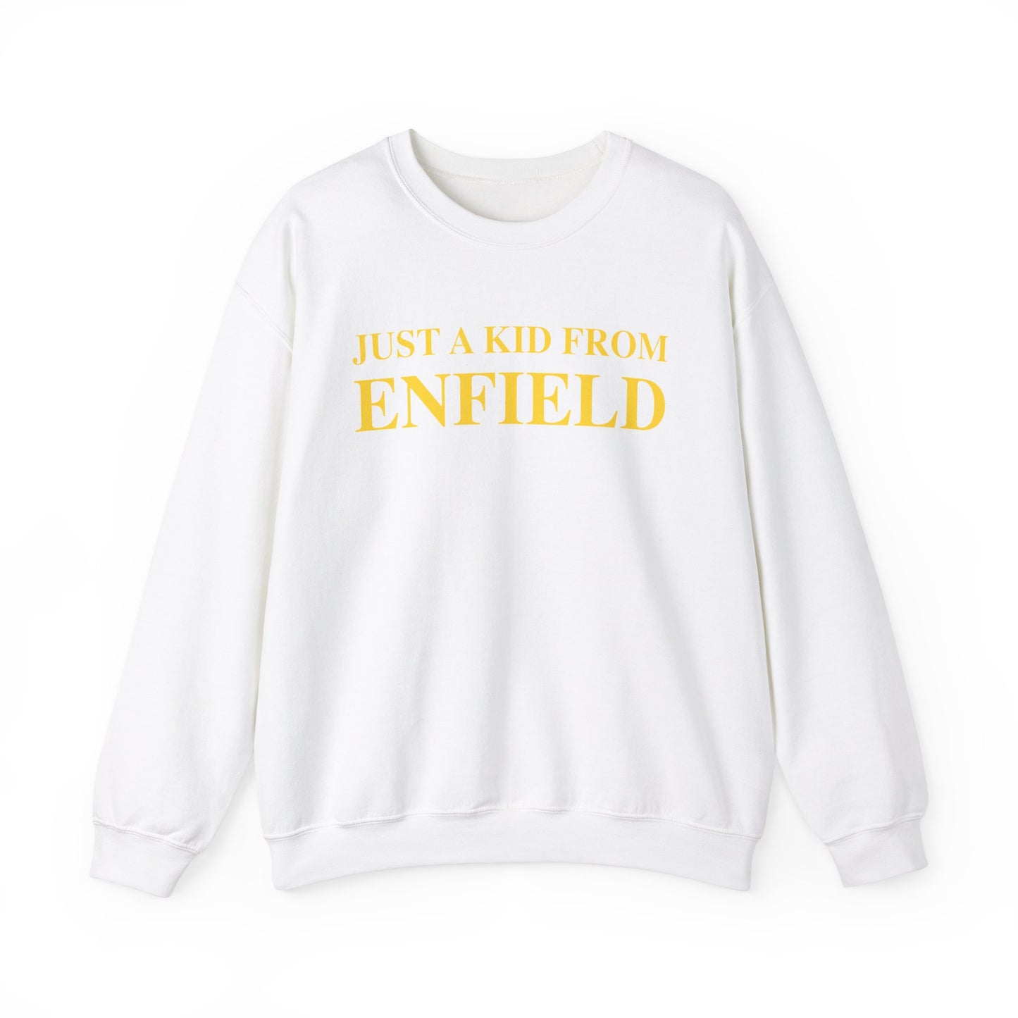 Just a kid from Enfield Unisex Heavy Blend™ Crewneck Sweatshirt