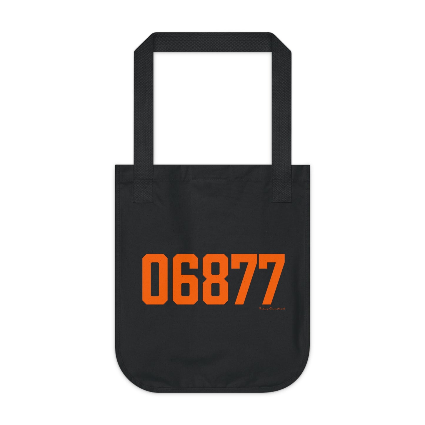 06877 Ridgefield Connecticut Zip Code Organic Canvas Tote Bag