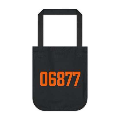 06877 Ridgefield Connecticut Zip Code Organic Canvas Tote Bag