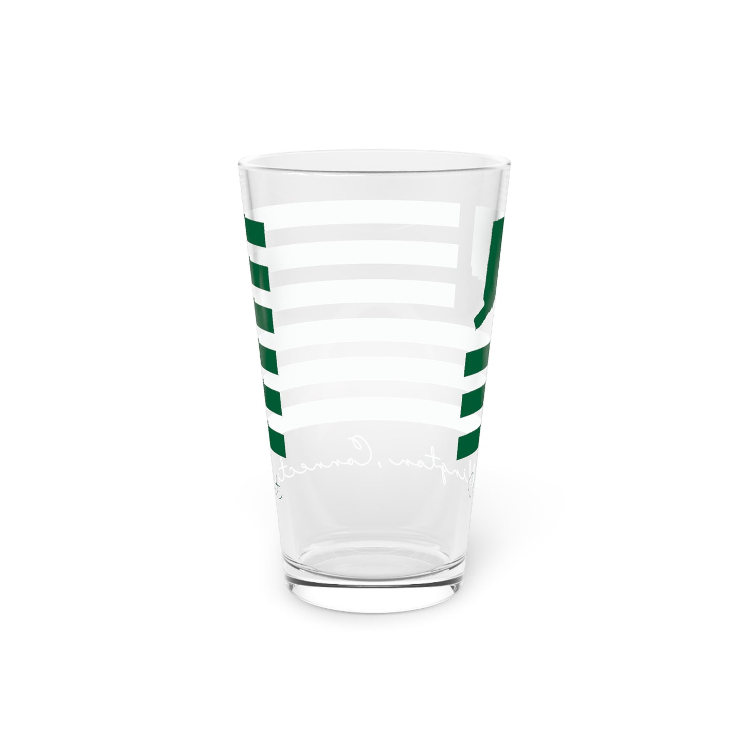 Willington Connecticut St. Patrick’s Day Flag Pint Glass, 16oz
