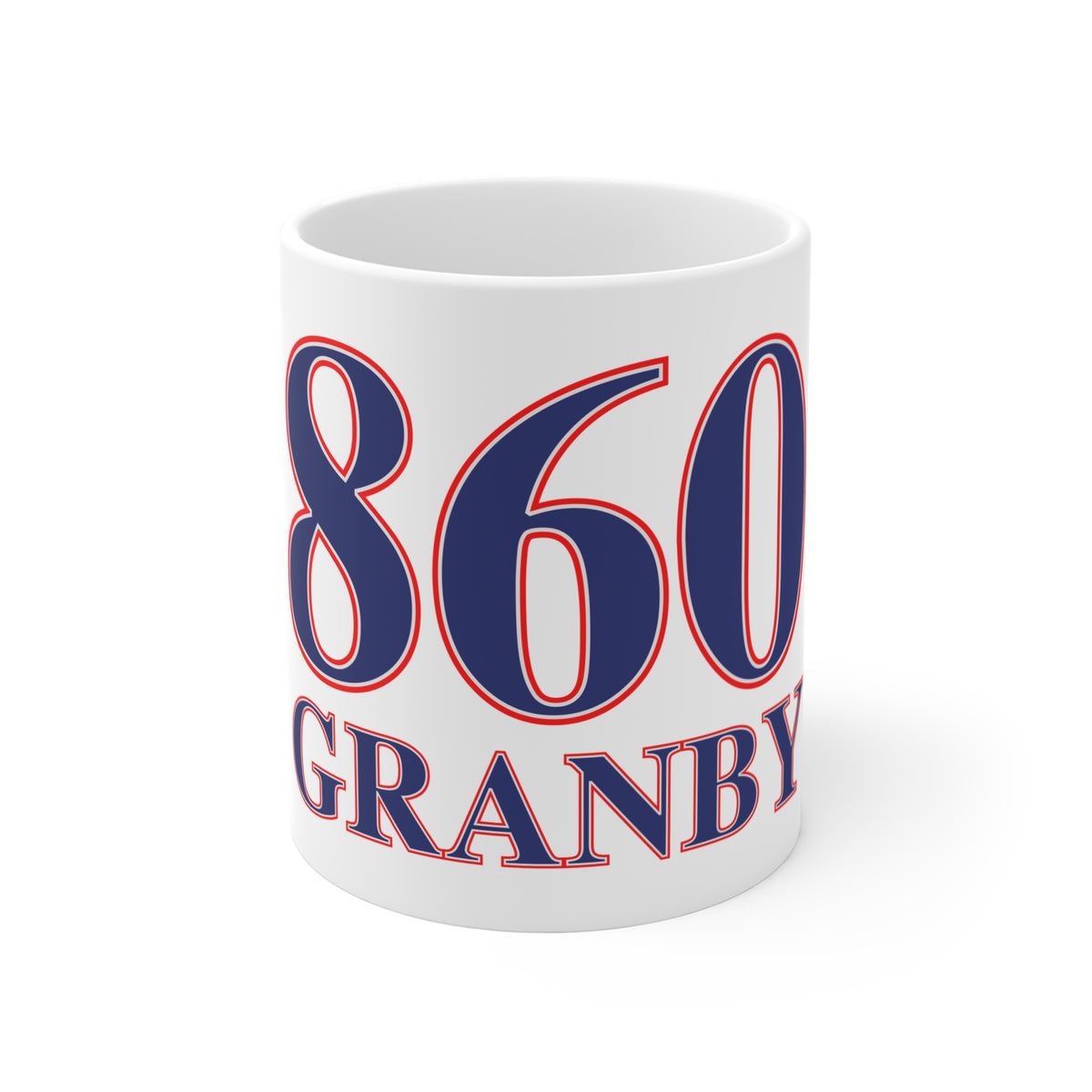 860 Granby Red, White & Blue Mug 11oz