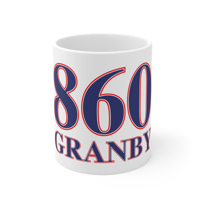 860 Granby Red, White & Blue Mug 11oz
