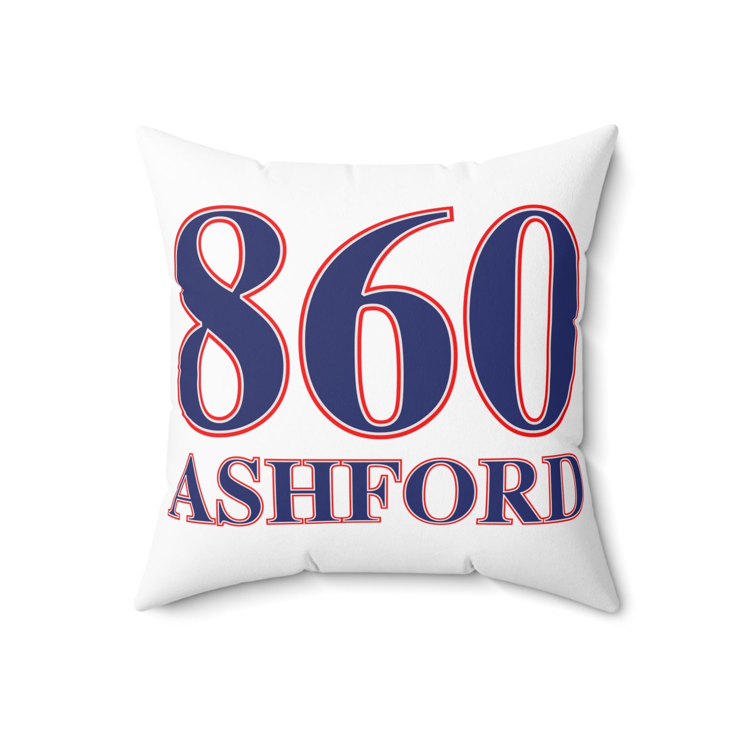 860 Ashford Red, White & Blue Spun Polyester Square Pillow