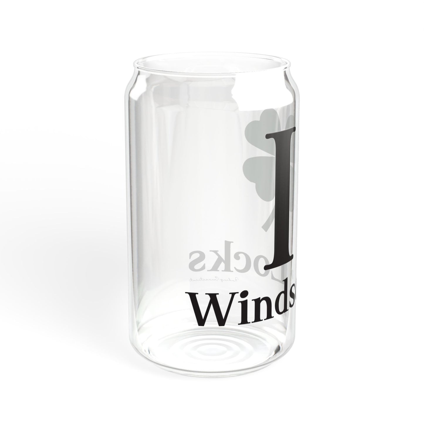 I Clover Windsor Locks Sipper Glass, 16oz