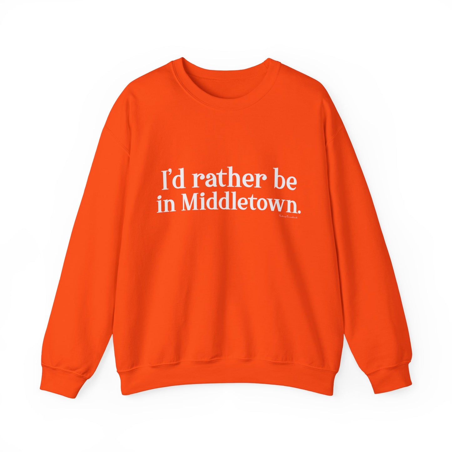 I'd rather be in Middletown. Unisex Heavy Blend™ Crewneck Sweatshirt