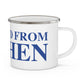 Just a kid from Goshen Enamel Camping Mug