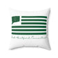 East Hartford Connecticut St. Patrick’s Day Flag Spun Polyester Square Pillow