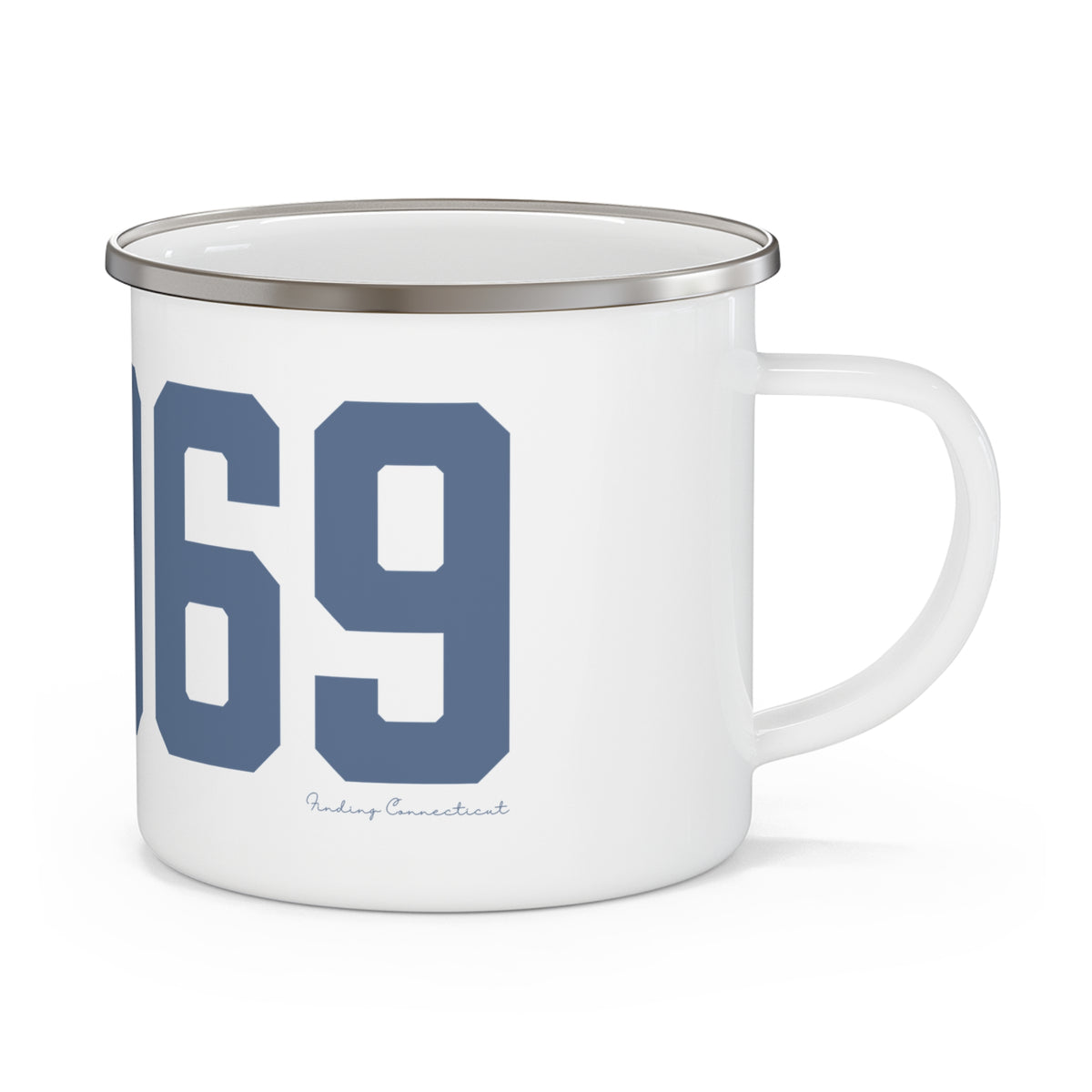 06069 Sharon Connecticut Zip Code Enamel Camping Mug