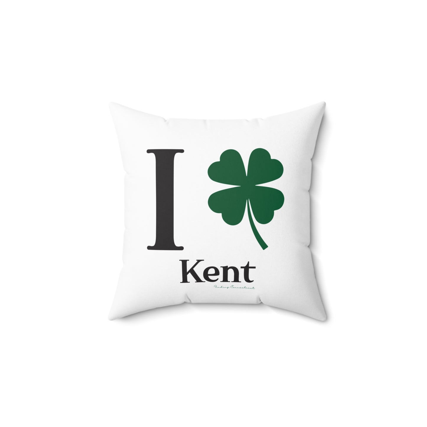 I Clover Kent Spun Polyester Square Pillow