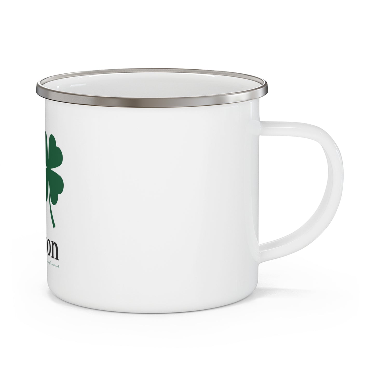I Clover Preston Enamel Camping Mug