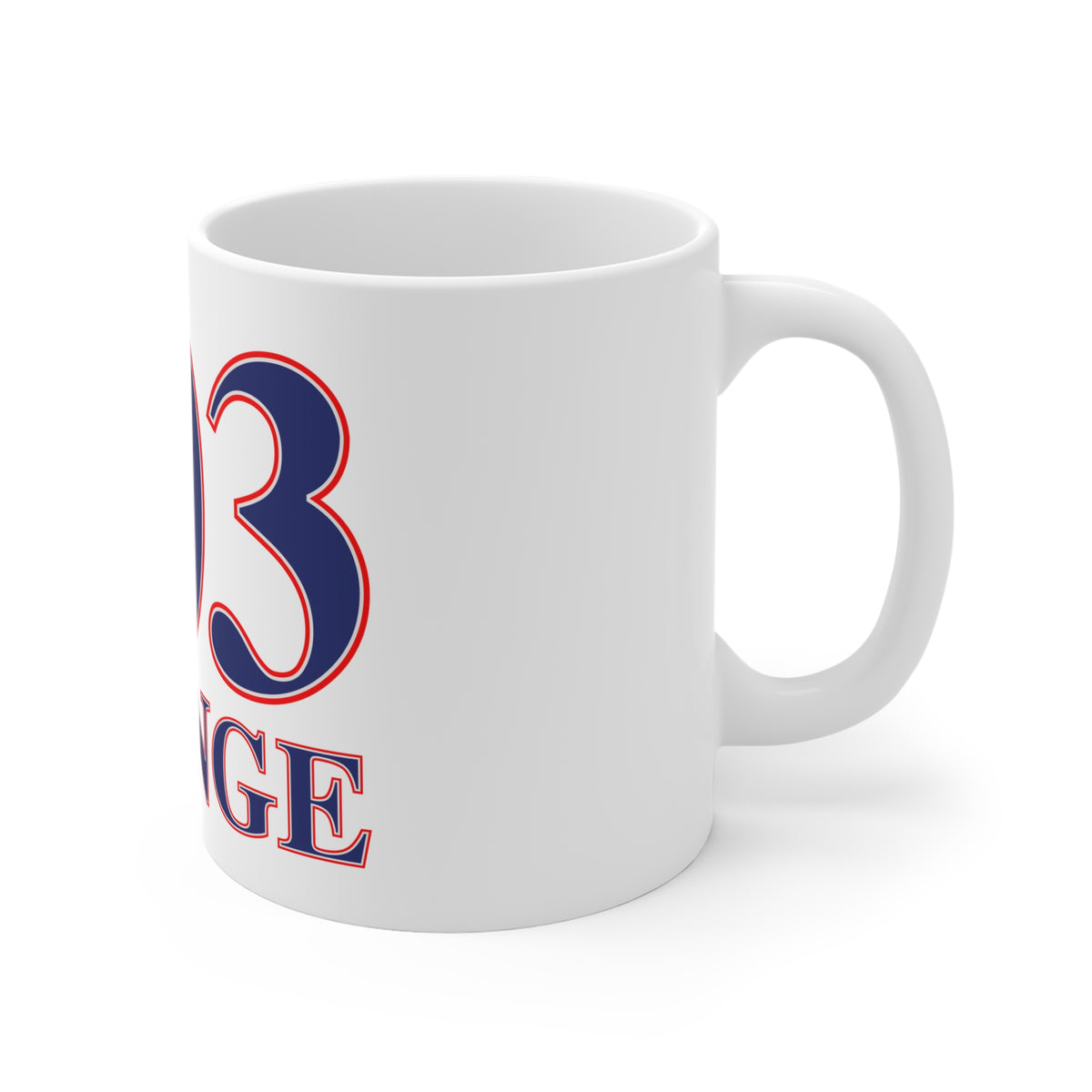 Orange Red, White & Blue Mug 11oz