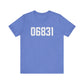 06831 - Greenwich CT Zip Code Unisex Jersey Short Sleeve T-Shirt