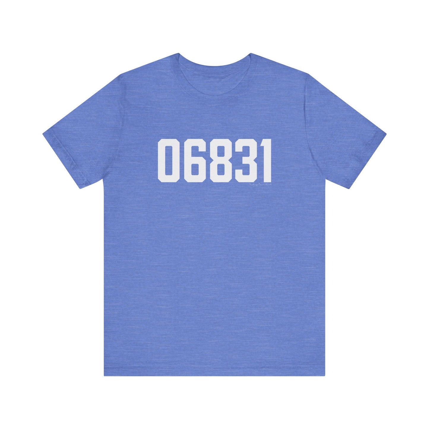 06831 - Greenwich CT Zip Code Unisex Jersey Short Sleeve T-Shirt