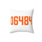 06484 Shelton Connecticut Zip Code Spun Polyester Square Pillow