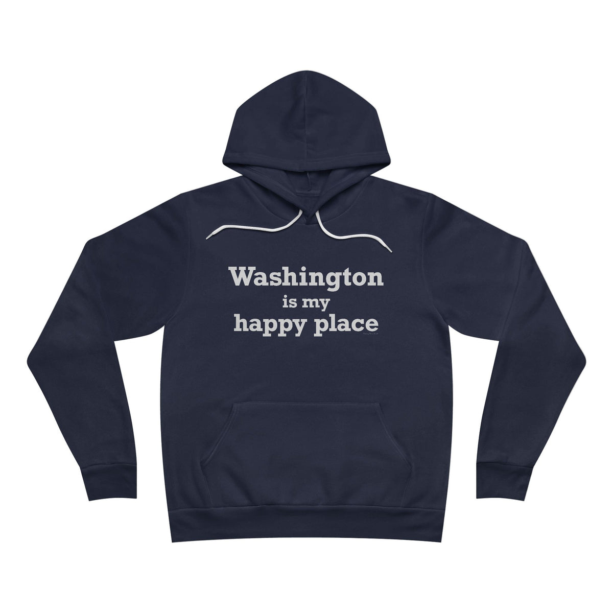 Washington is My Happy Place Unisex Sponge Fleece Pullover Hoodie