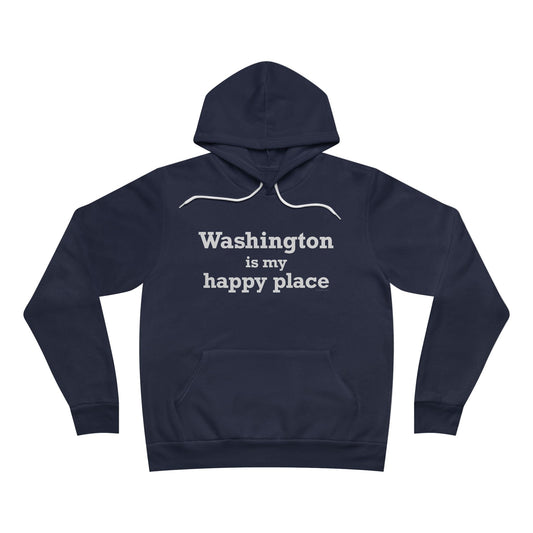 Washington is My Happy Place Unisex Sponge Fleece Pullover Hoodie