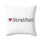 I Heart Stratfield. Spun Polyester Square Pillow