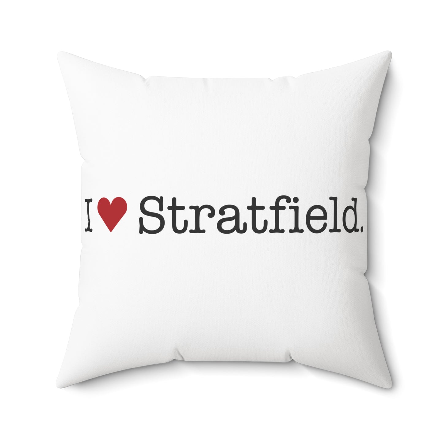 I Heart Stratfield. Spun Polyester Square Pillow