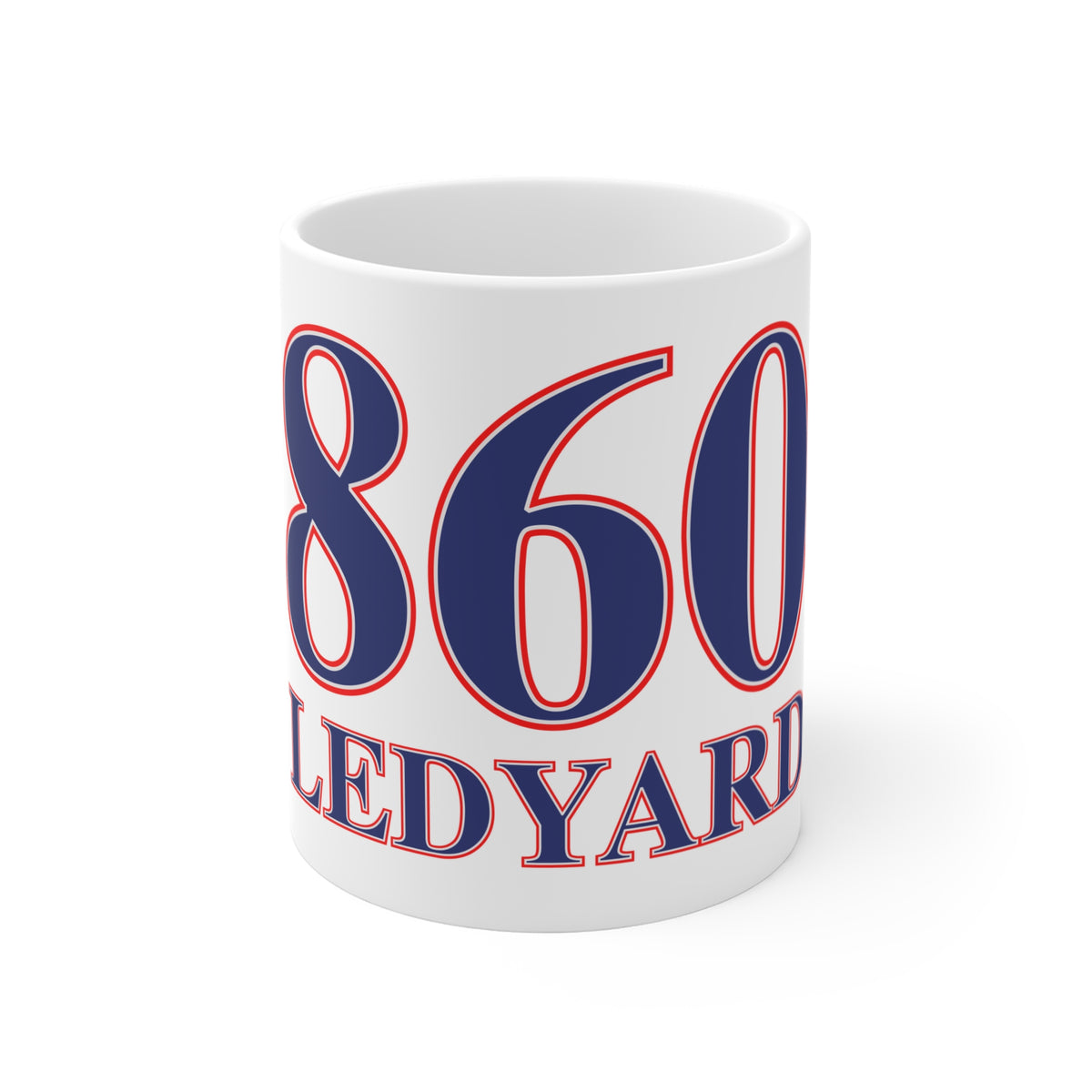 860 Ledyard Red, White & Blue Mug 11oz
