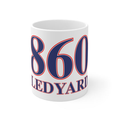 860 Ledyard Red, White & Blue Mug 11oz