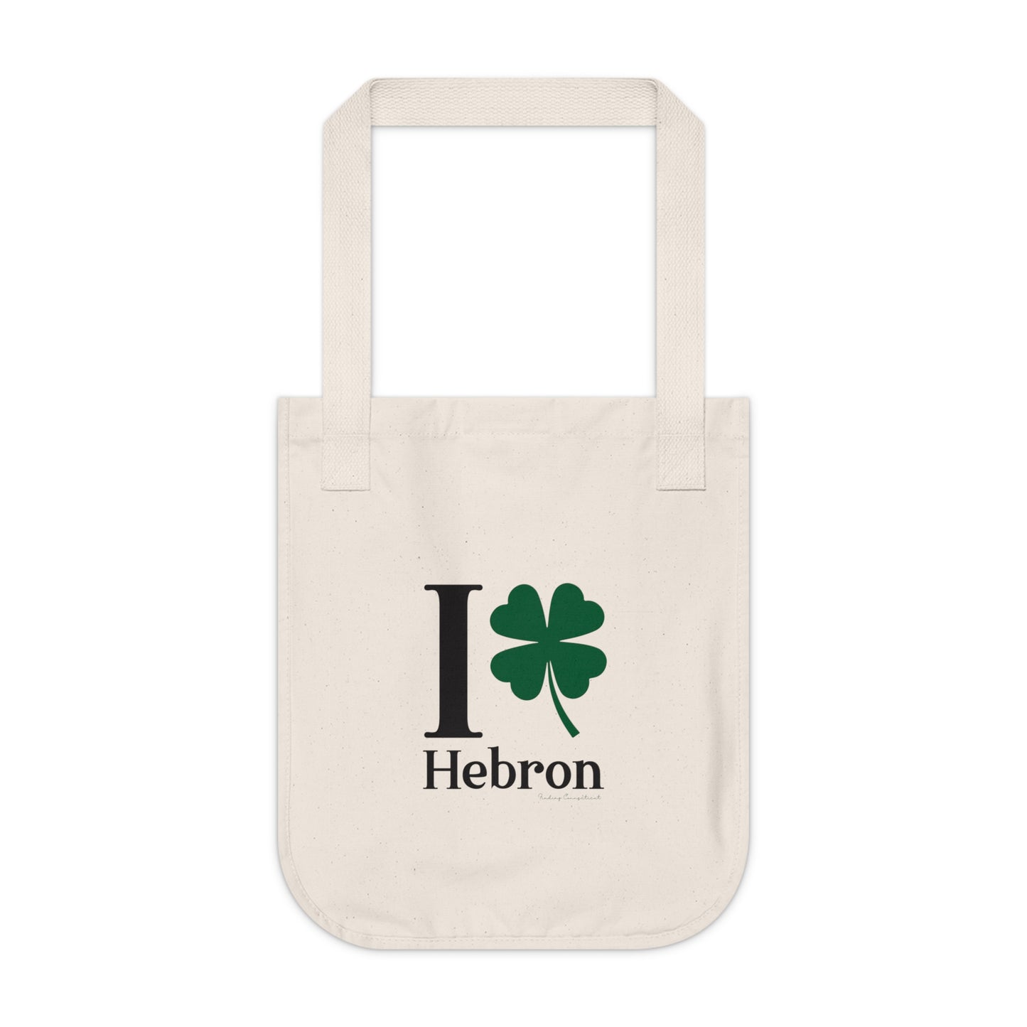 I Clover Hebron Organic Canvas Tote Bag