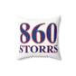 860 Storrs Red, White & Blue Spun Polyester Square Pillow