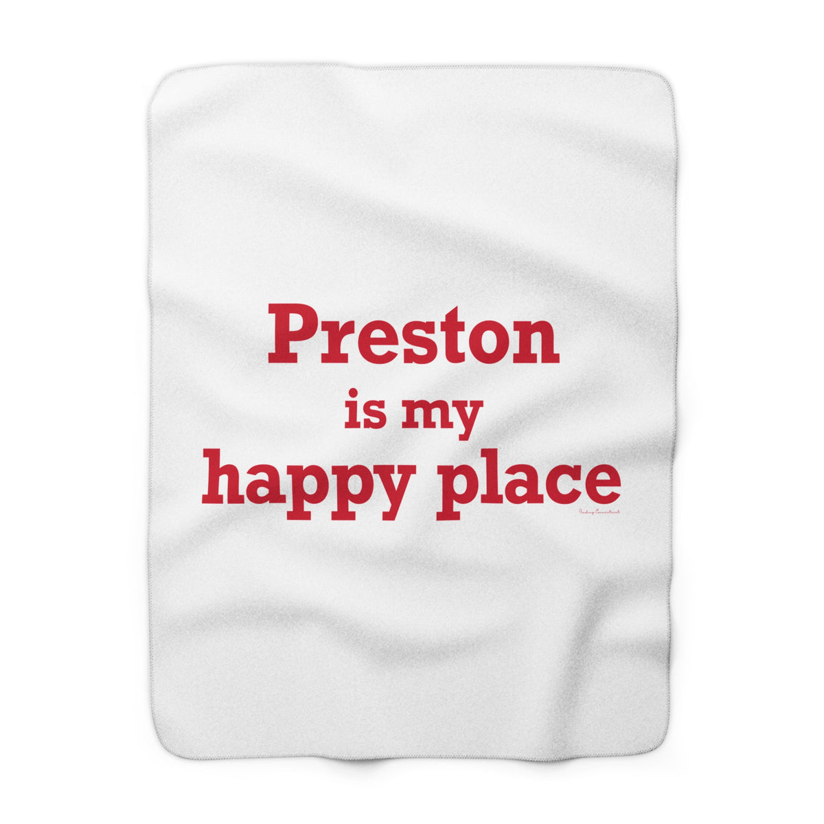 Preston is My Happy Place Fleece Blanket