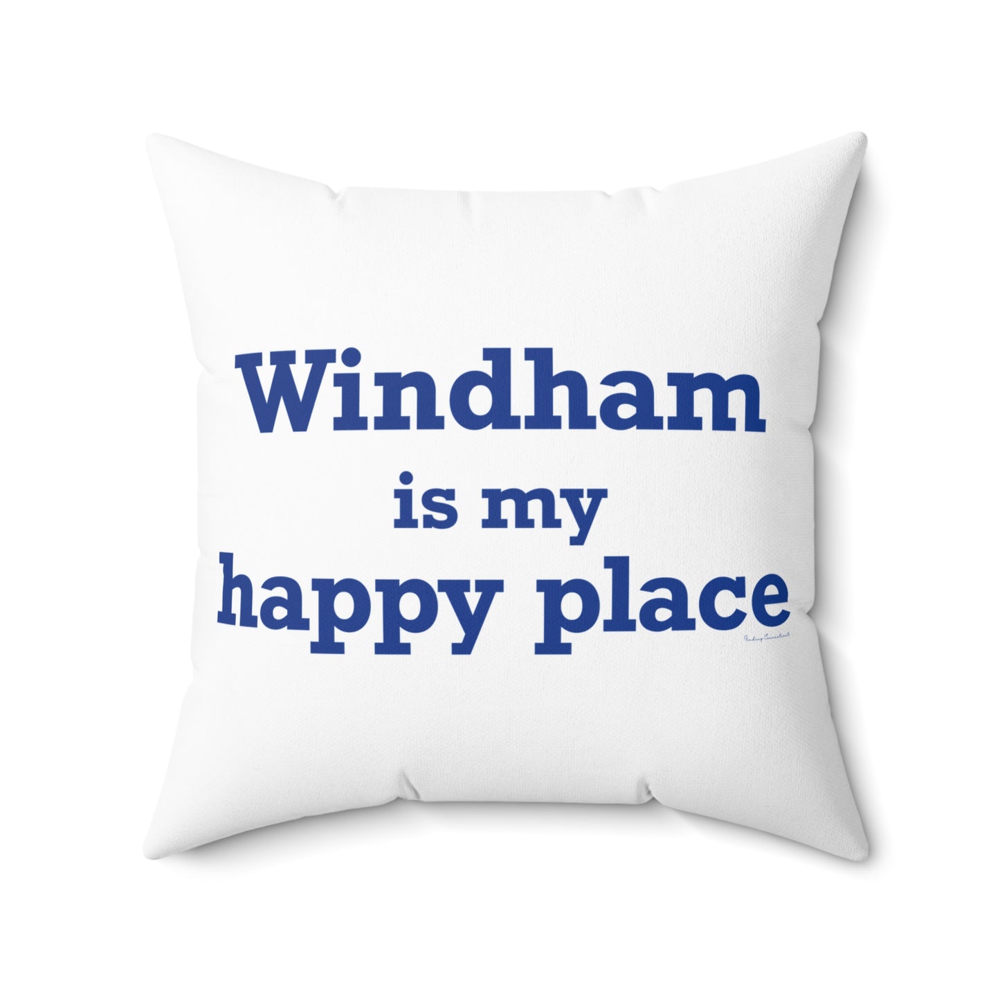 Windham is My Happy Place Spun Polyester Square Pillow