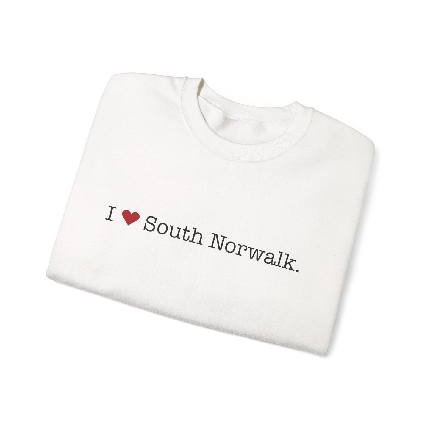 I Heart South Norwalk. Unisex Heavy Blend™ Crewneck Sweatshirt