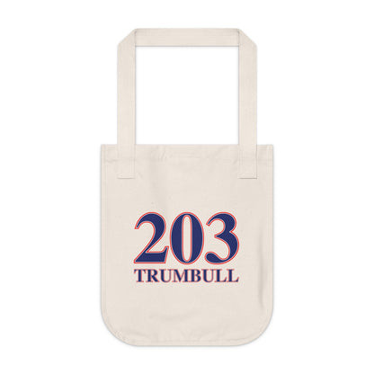 203 Trumbull Red White & Blue Organic Canvas Tote Bag
