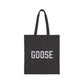 Goose Zip Code Gray & Purple Cotton Canvas Tote Bag