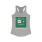 Vintage Merritt Parkway Exit 50 Sign Women's Ideal Racerback Tank Top