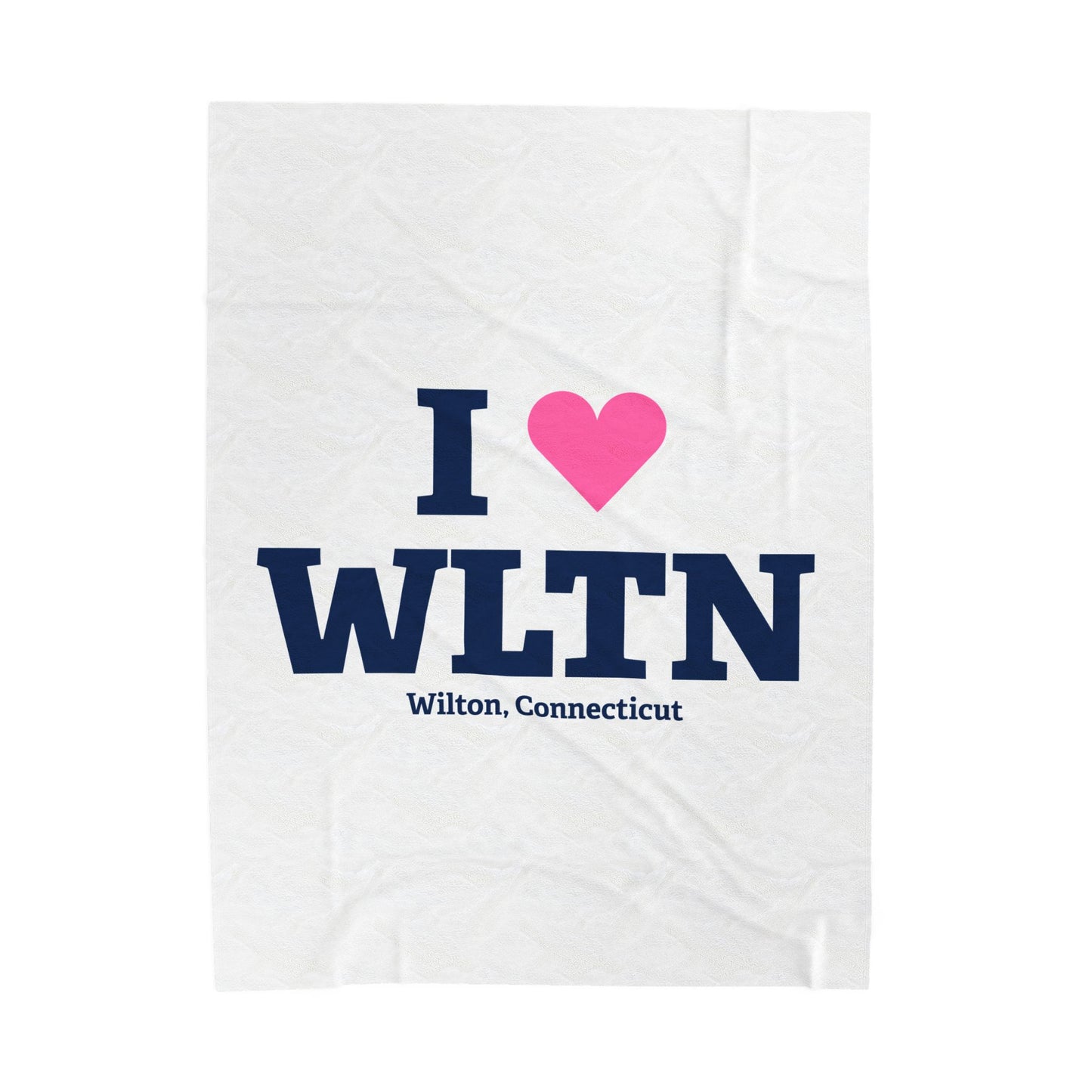 I Heart WLTN Velveteen Plush Blanket