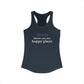 Goose Shows Are My Happy Place - Gray & Purple Women's Ideal Racerback Tank Top