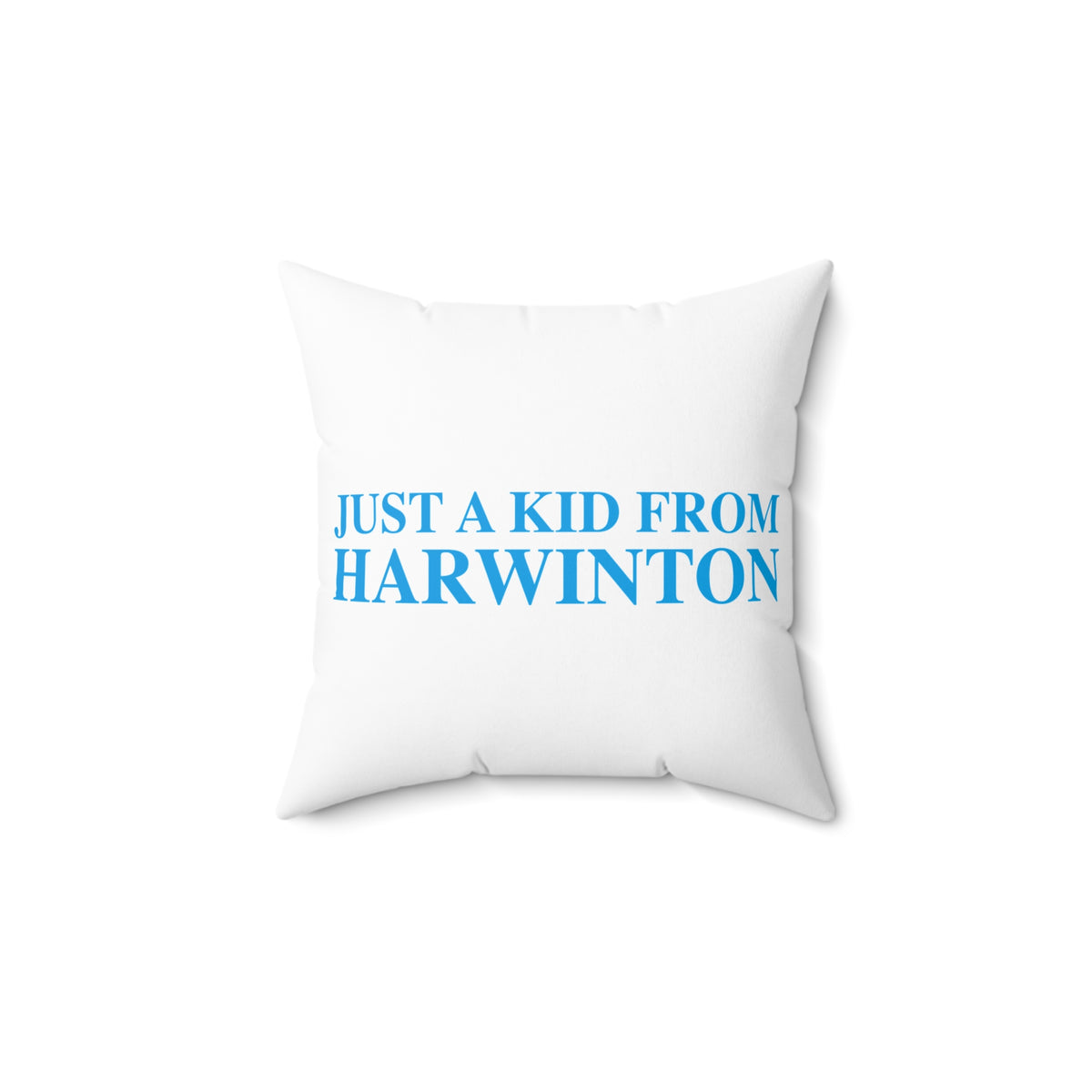 Just a kid from Harwinton Polyester Square Pillow