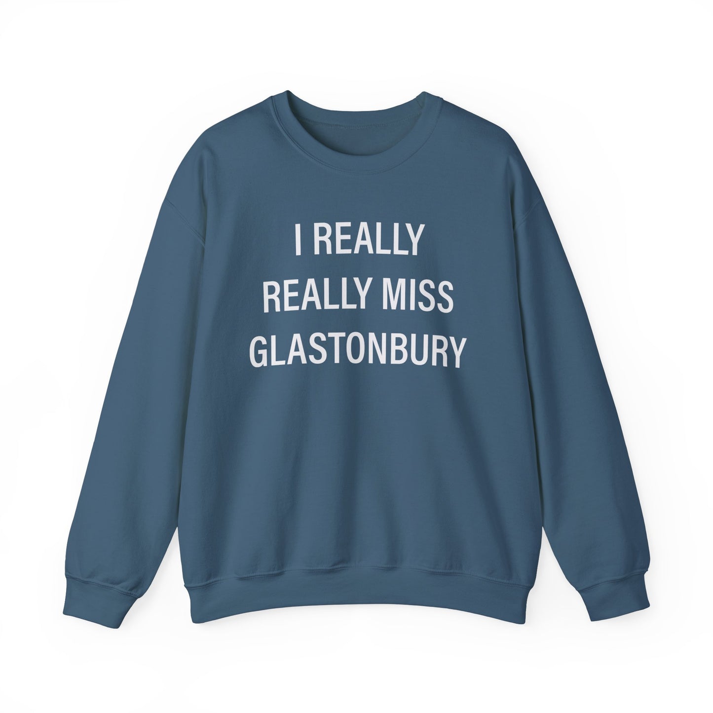 I Really Really Miss Glastonbury Unisex Heavy Blend™ Crewneck Sweatshirt