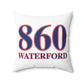 860 Waterford Red, White & Blue Spun Polyester Square Pillow