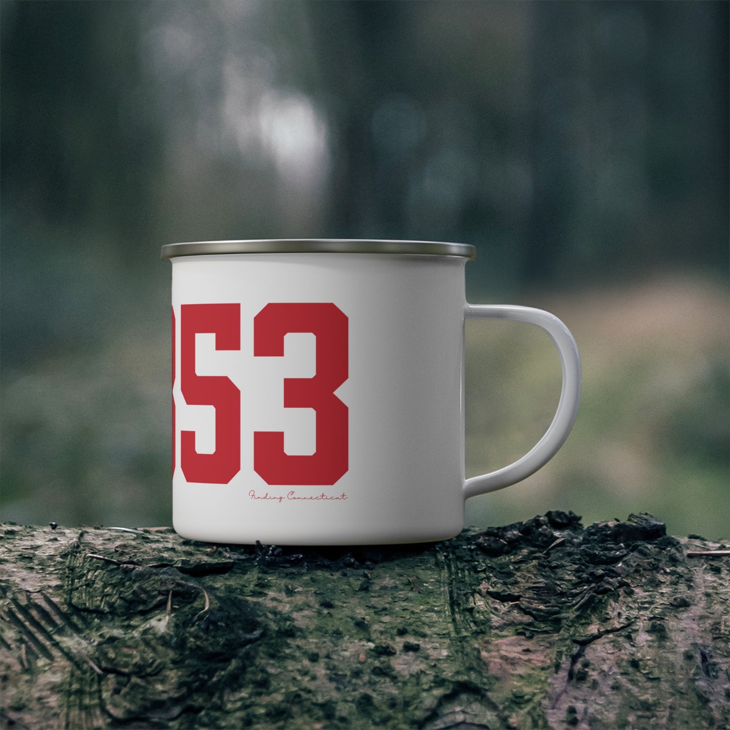 06853 Norwalk Connecticut Zip Code Enamel Camping Mug