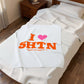 I Heart SHTN Velveteen Plush Blanket