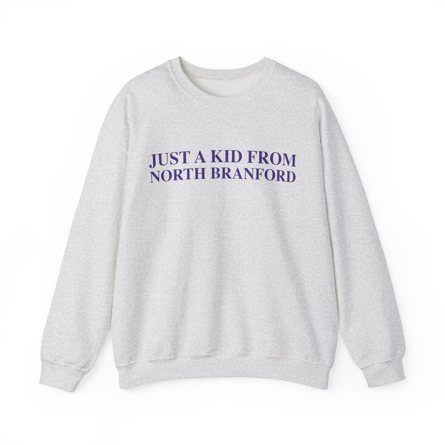 Just a kid from North Branford Unisex Heavy Blend™ Crewneck Sweatshirt