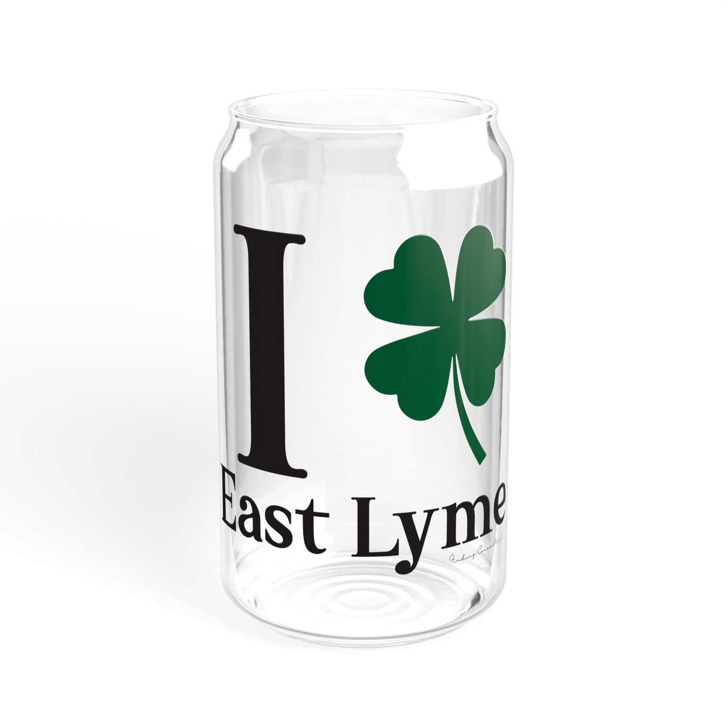 I Clover East Lyme Sipper Glass, 16oz