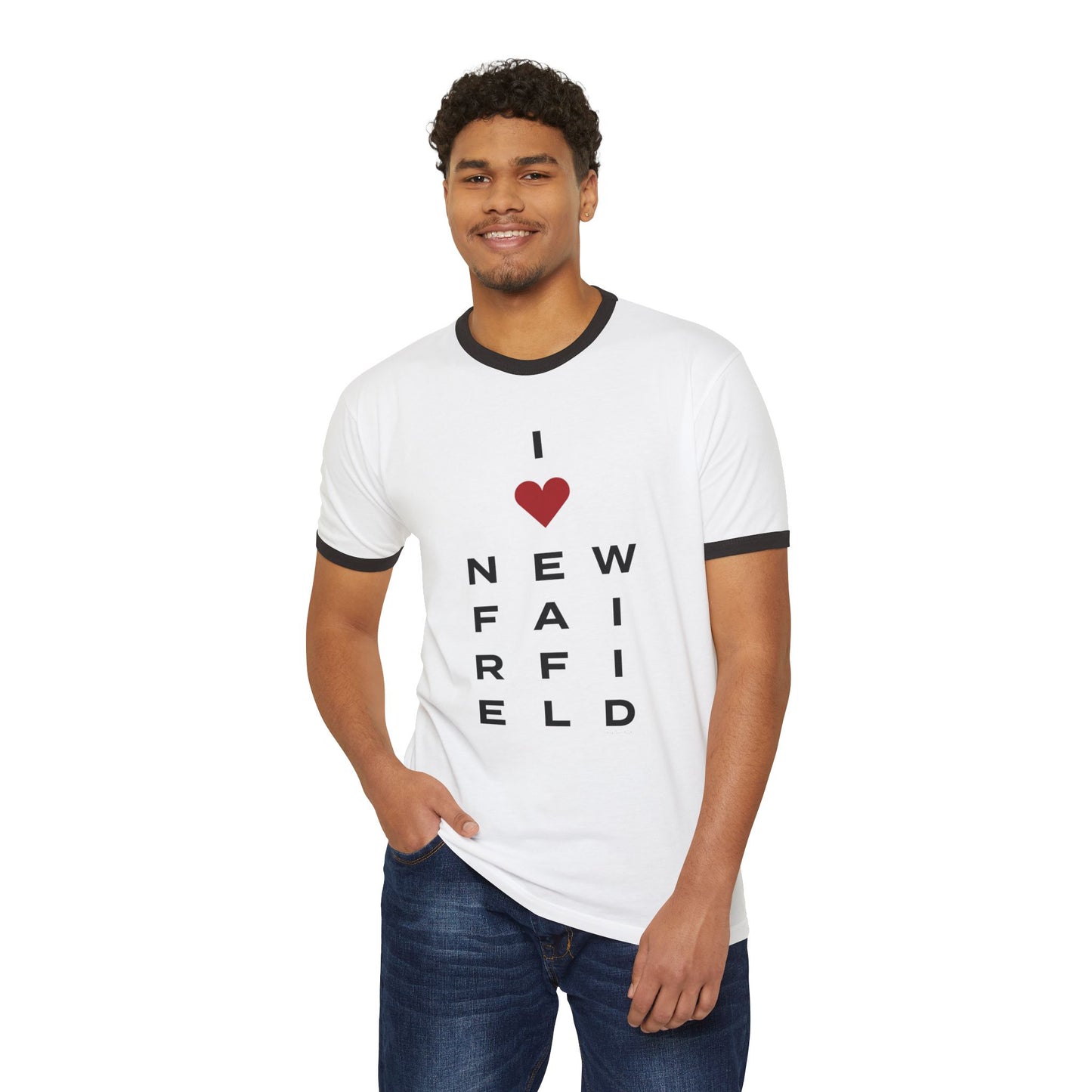 New Fairfield Vision Unisex Cotton Ringer T-Shirt
